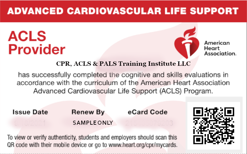 ACLS Card Image